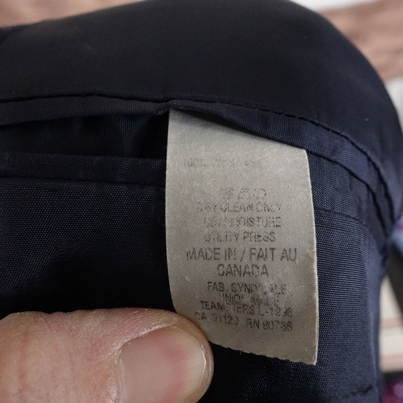 VINTAGE LAUREN RALPH LAUREN WOOLMARK PINSTRIPE SPORT COAT BLAZER SUIT JACKET 40L - Picture 9 of 10